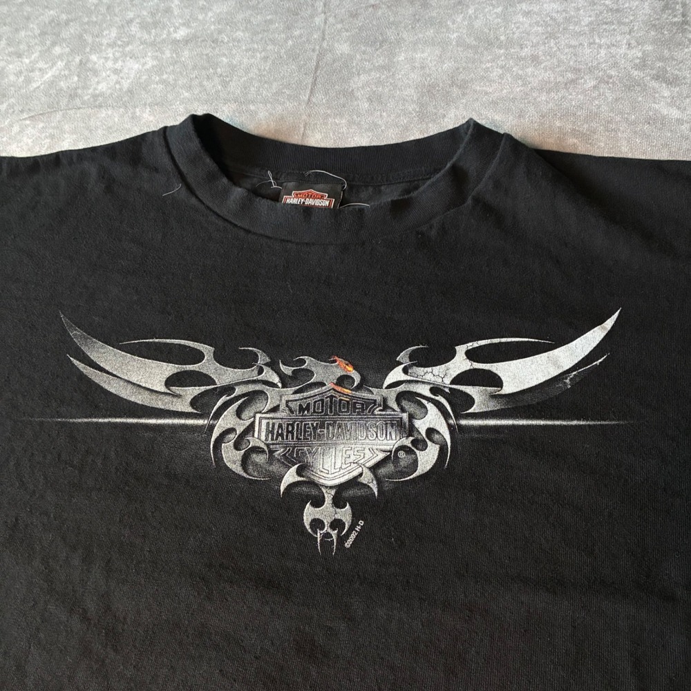 VTG Y2K  Harley-Davidson Cyber grunge  T-Shirt Mile High Aurora CO Made in USA